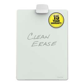 Glass Dry Erase Desktop Easel, 11 x 9, White