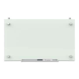 Infinity Magnetic Glass Dry Erase Cubicle Board, 30 x 18, White Surface