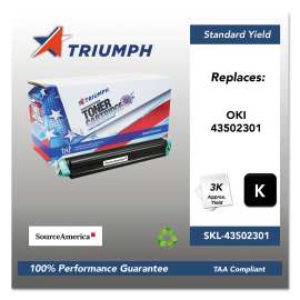 751000nsh1144 Remanufactured 43502301 Toner, 3,000 Page-Yield, Black