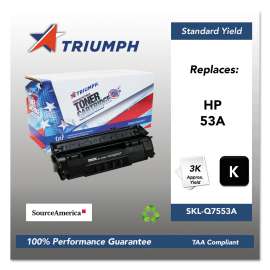 751000nsh0363 Remanufactured Q7553a (53a) Toner, 3,000 Page-Yield, Black