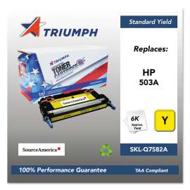751000nsh0304 Remanufactured Q7582a (503a) Toner, 6,000 Page-Yield, Yellow