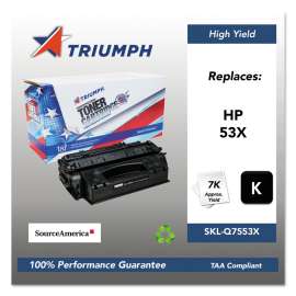 751000nsh0364 Remanufactured Q7553x (53x) High-Yield Toner, 7,000 Page-Yield, Black