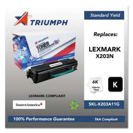 751000nsh1326 Remanufactured X203a11g Toner, 2,500 Page-Yield, Black