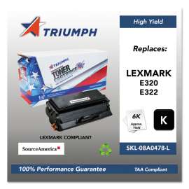 751000nsh0204 Remanufactured 08a0478 High-Yield Toner, 6,000 Page-Yield, Black