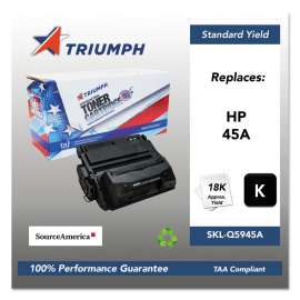 751000nsh0356 Remanufactured Q5945a (45a) Toner, 18,000 Page-Yield, Black