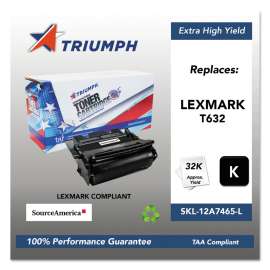 751000nsh0385 Remanufactured 12a7465 Extra High-Yield Toner, 6,000 Page-Yield, Black