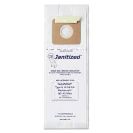 Vacuum Filter Bags Designed to Fit Panasonic Upright Type U, 36/Carton