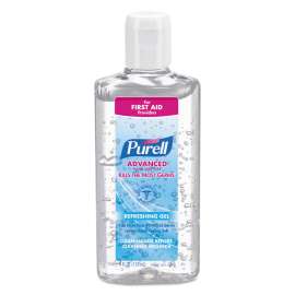 Advanced Refreshing Gel Hand Sanitizer, 4 oz Flip-Cap Bottle, Clean Scent, 24/Carton