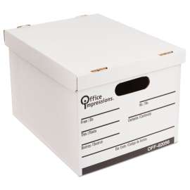 Medium-Duty Economy Storage Files, Letter/Legal Files, 14" Wide , White, 12/Carton