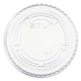 Portion/Souffle Cup Lids, Fits 3.25 oz to 9 oz Cups, Clear, 125/Pack, 20 Packs/Carton