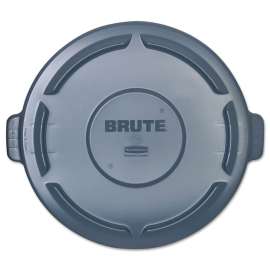 Vented Round BRUTE Lid, 24.5" Diameter x 1.5h, Gray
