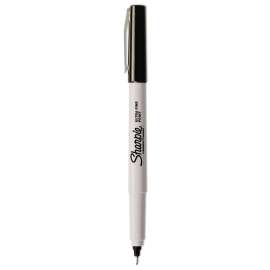 Ultra Fine Tip Permanent Marker, Extra-Fine Needle Tip, Black, Dozen