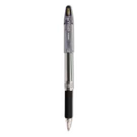 Jimnie Gel Pen, Stick, Medium 0.7 mm, Black Ink, Smoke Barrel, 12/Pack