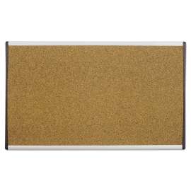 ARC Frame Cubicle Cork Board, 24 x 14, Natural Surface, Silver Aluminum Frame