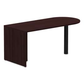 Alera - Valencia Series Mahogany D-Top Office Desk
