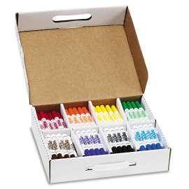 Washable Marker School Pack, Broad Bullet Tip, Assorted Colors, 200/Carton