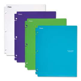 Snap-In Plastic Folder, 20-Sheet Capacity, 11 x 8.5, Assorted, Snap Closure, 2/Set