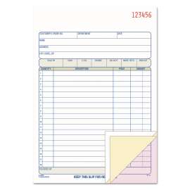 TOPS Sales/Order Book, Three-Part Carbonless, 7.95 x 5.56, 50 Forms Total