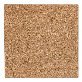 iDesign Frameless Cork Bulletin Board, 18 x 18, Natural Surface