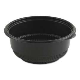MicroRaves Incredi-Bowl Base, 20 oz, 5.75" Diameter x 2.43"h, Black, Plastic, 250/Carton