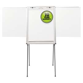 Dry-Erase Steel Easel, Melamine, 29 x 40, White, Aluminum Frame
