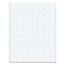 Cross Section Pads, Cross-Section Quadrille Rule (4 sq/in, 1 sq/in), 50 White 8.5 x 11 Sheets