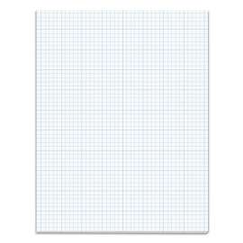 Cross Section Pads, Cross-Section Quadrille Rule (5 sq/in, 1 sq/in), 50 White 8.5 x 11 Sheets