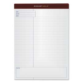Docket Gold Planning Pads, Project-Management Format, Quadrille Rule (4 sq/in), 40 White 8.5 x 11.75 Sheets, 4/Pack