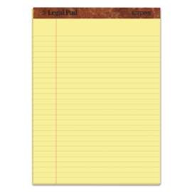 "The Legal Pad" Ruled Perforated Pads, Wide/Legal Rule, 50 Canary-Yellow 8.5 x 11 Sheets, 3/Pack