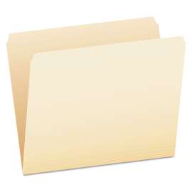 Manila File Folders, Straight Tabs, Letter Size, 0.75" Expansion, Manila, 100/Box