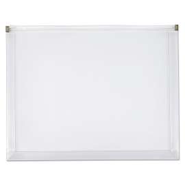 Poly Zip Envelope, Zipper Closure, 10 x 13, Clear, 5/Pack