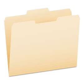 Manila File Folders, 1/3-Cut Tabs: Center Position, Letter Size, 0.75" Expansion, Manila, 100/Box