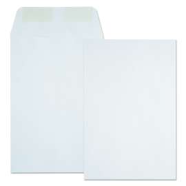 Catalog Envelope, 24 lb Bond Weight Paper, #1, Square Flap, Gummed Closure, 6 x 9, White, 500/Box