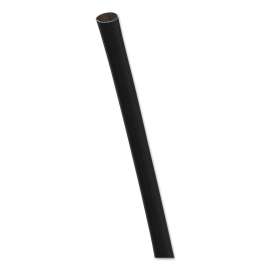 Unwrapped Straw, 5.75, Plastic, Black, 20,000/Carton