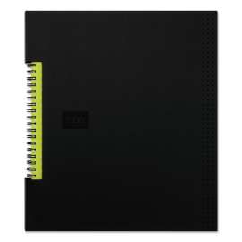 Idea Collective Professional Wirebound Hardcover Notebook, 1 Subject, Medium/College Rule, Black Cover, 11 x 8.5, 80 Sheets