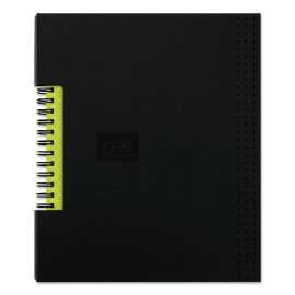 Idea Collective Professional Wirebound Hardcover Notebook, 1 Subject, Medium/College Rule, Black Cover, 8 x 5.5, 80 Sheets