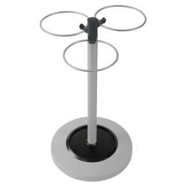 Flower Umbrella Stand, 13.75w x 13.75d x 25.5h, Black/Silver