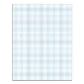 Quadrille Pads, Quadrille Rule (8 sq/in), 50 White 8.5 x 11 Sheets