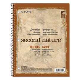 Second Nature Single Subject Wirebound Notebook, Medium/College Rule, Randomly Assorted Covers, 11 x 8.5, 80 Sheets