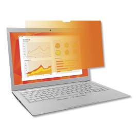 Touch Compatible Gold Privacy Filter for 13.3" Widescreen Laptop, 16:9 Aspect Ratio