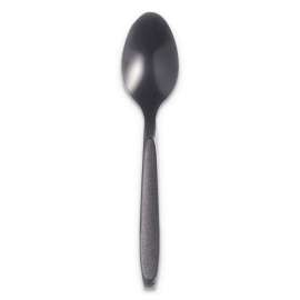 Reliance Mediumweight Cutlery, Teaspoon, Black, 1,000/Carton