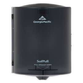 SofPull Center Pull Hand Towel Dispenser, 9.25 x 8.75 x 11.5, Smoke