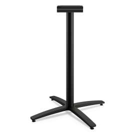 HON Huddle Series Post Leg Base with Casters, 1.75w x 1.75d x 28.38h, Black