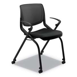 HON SmartLink Four-Leg Chair, Supports Up to 275 lb, 16" Seat Height, Lava Seat, Lave Back, Platinum Base, 4/Carton