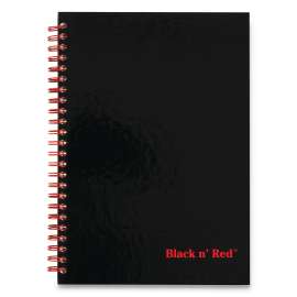 Hardcover Twinwire Notebook, SCRIBZEE Compatible, 1 Subject, Wide/Legal Rule, Black Cover, 9.88 x 6.88, 70 Sheets