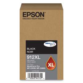 T912XL120 (912XL) DURABrite Pro High-Yield Ink, 5800 Page-Yield, Black