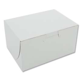 White One-Piece Non-Window Bakery Boxes, 4 x 2 x 5.5, White, Paper, 250/Carton