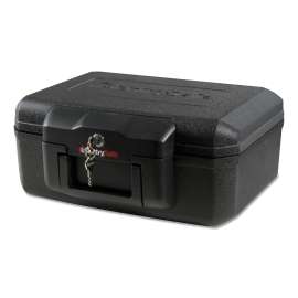 1200 Series Fire Chest, 0.18 cu ft, 14.3w x 11.2d x 6.1h, Black
