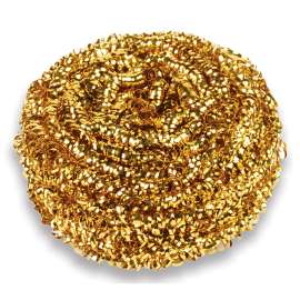 Brass Scrubber, 50 g, Gold, 72/Carton