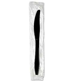 Individually Wrapped Knives, Plastic, Black, 1000/Carton